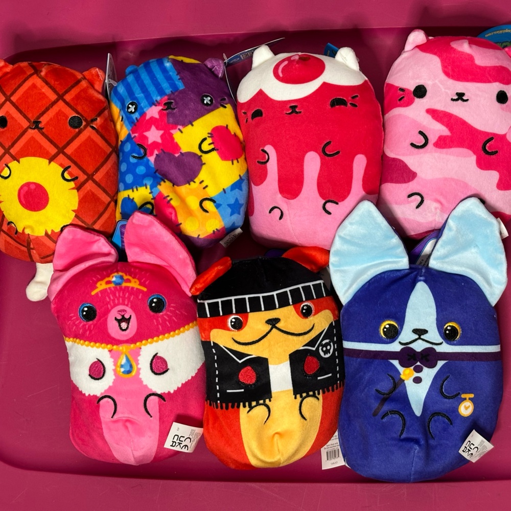 Cats vs pickles & Dogs vs Squirls Squirrels Surprise Plush Bean Collectible Toys